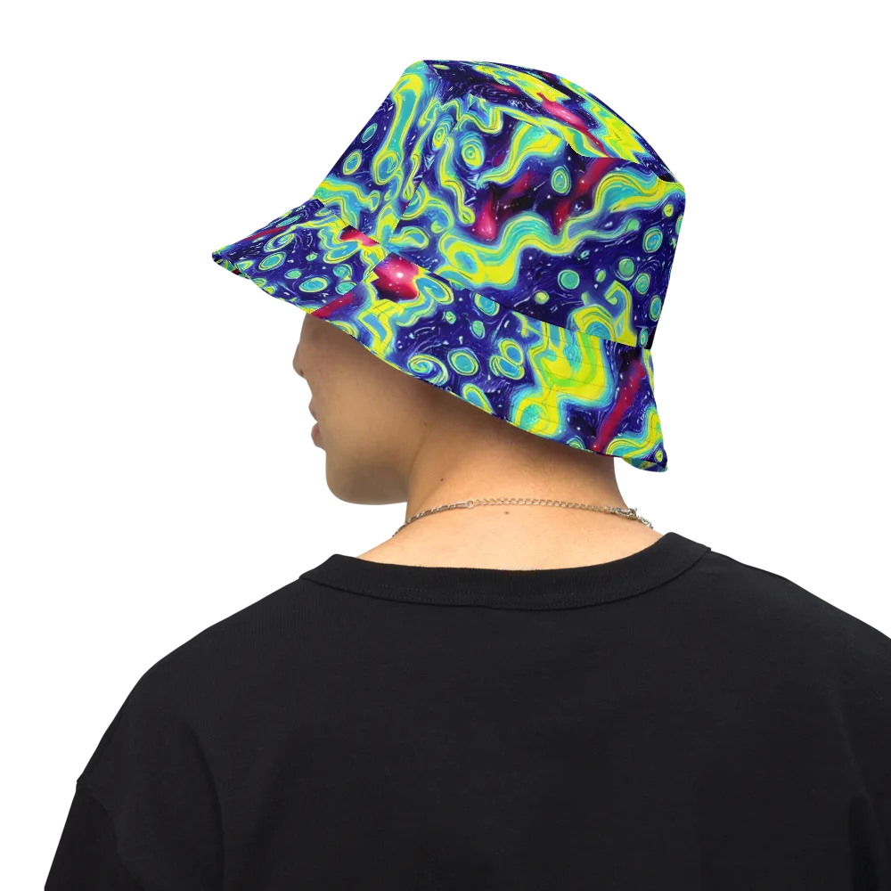 Acid Moonlight on Reversible Bucket Hat — Back Inside