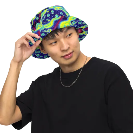 Acid Moonlight on a Reversible Bucket Hat
