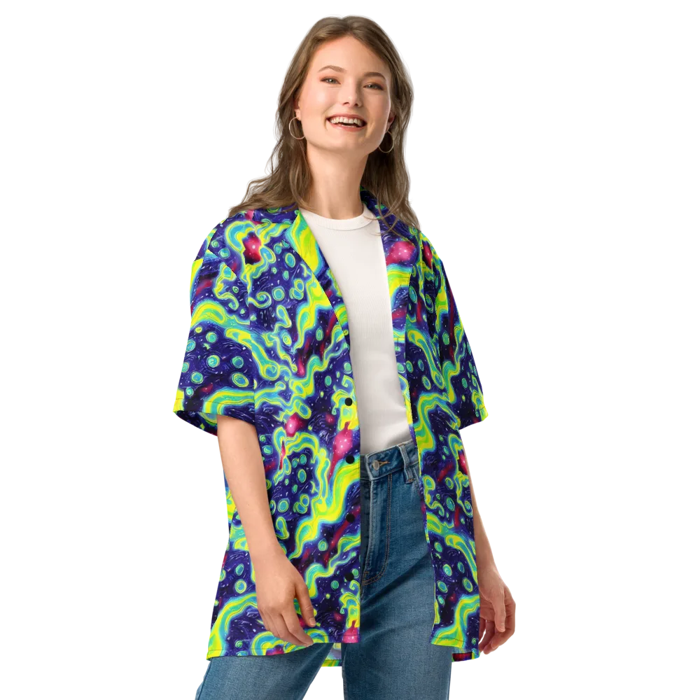 Acid Moonlight on Button Shirt — Front