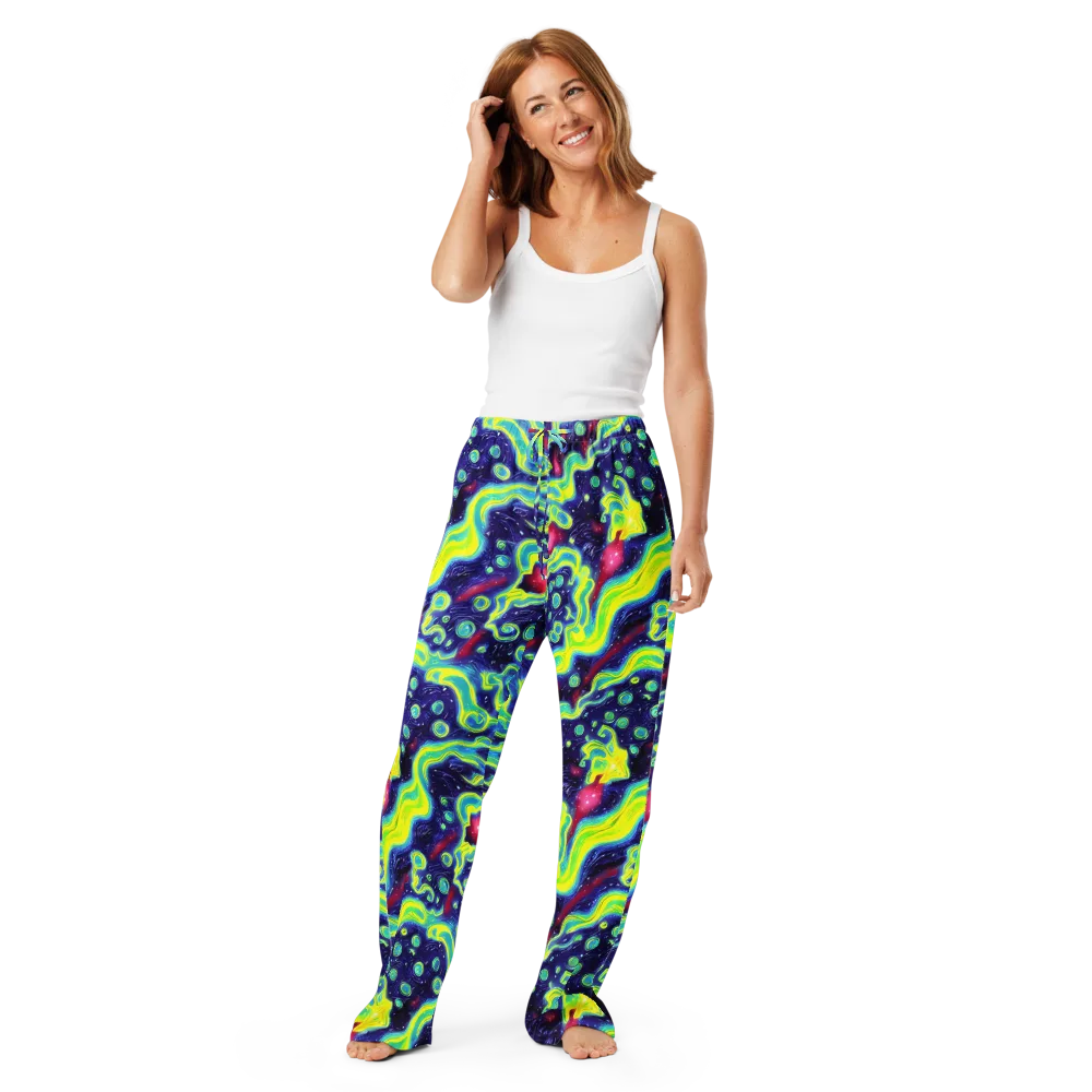 Acid Moonlight on Women's Pajama Pants — Front