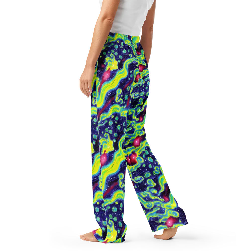 Acid Moonlight on Women's Pajama Pants — Left