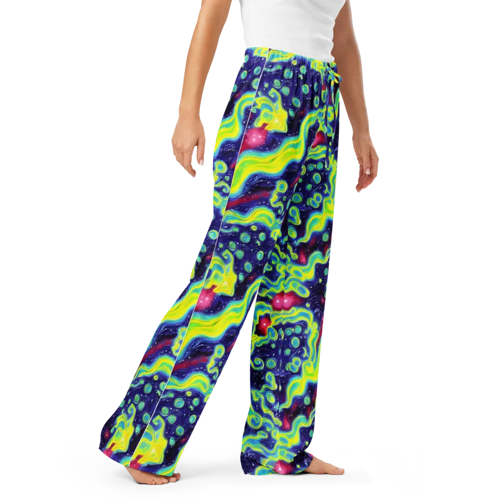 Acid Moonlight on Women's Pajama Pants — Right Front