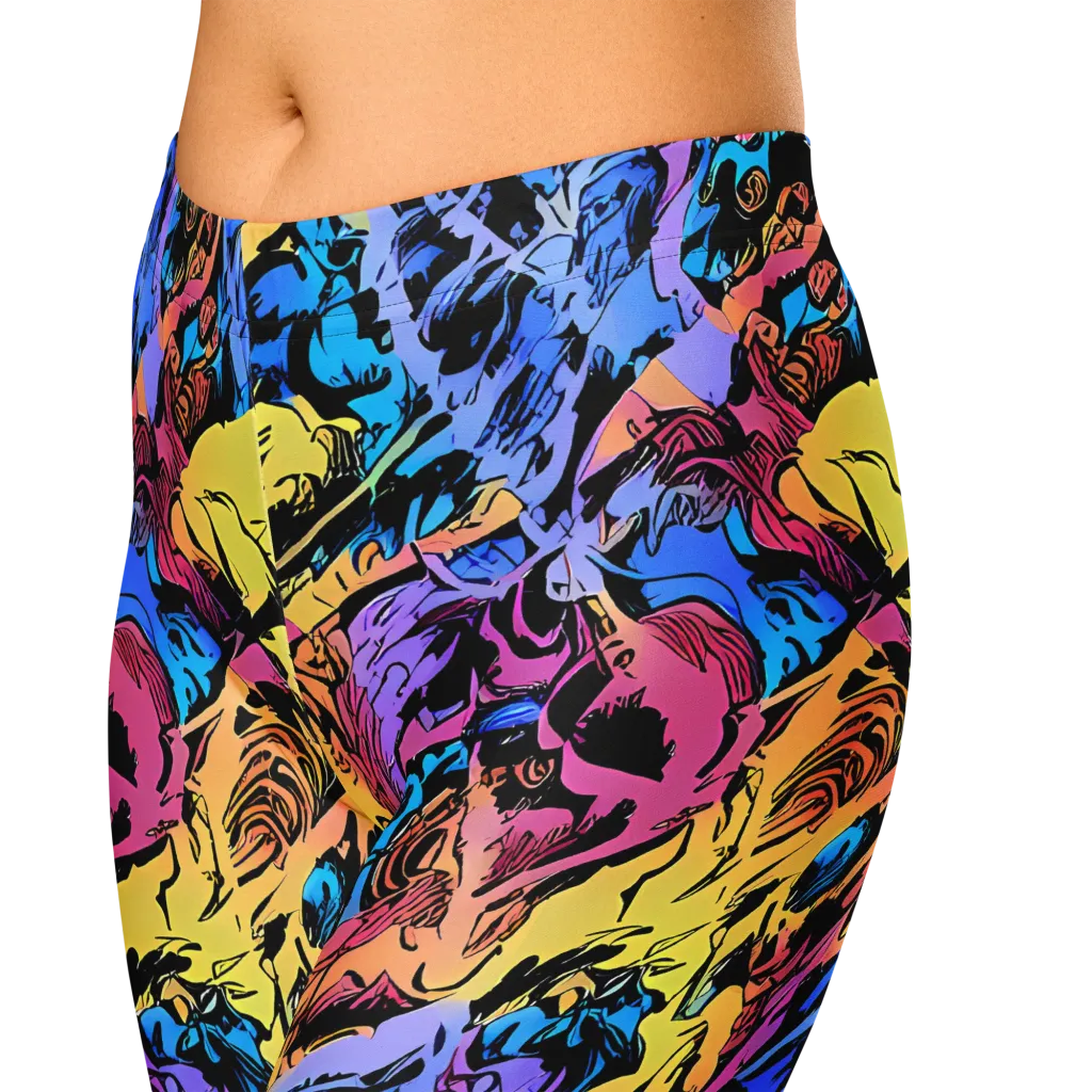 Pop-tide on Capri Leggings — Zoomed-in