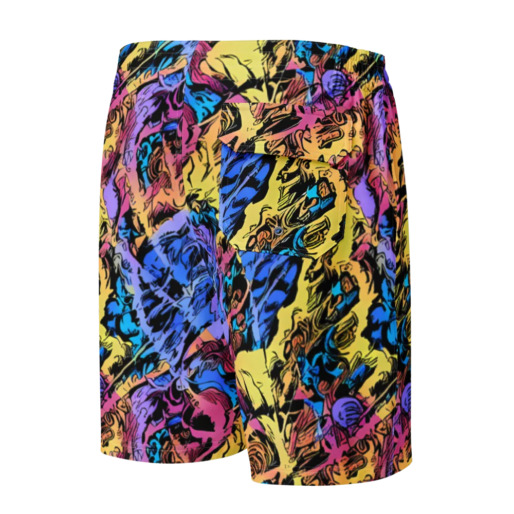 Pop-tide on Men's Board Shorts — Back