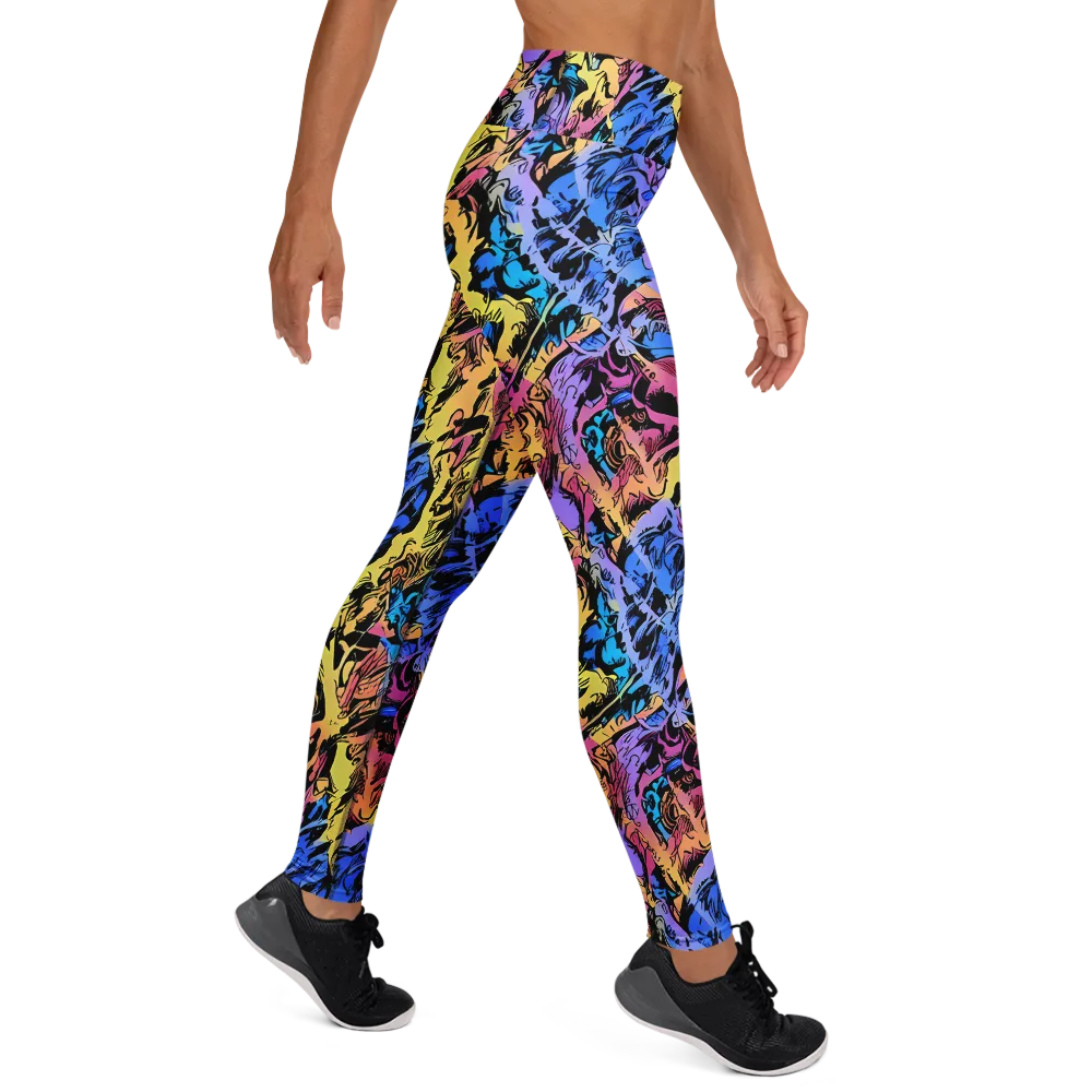Pop-tide on Yoga Leggings — Right