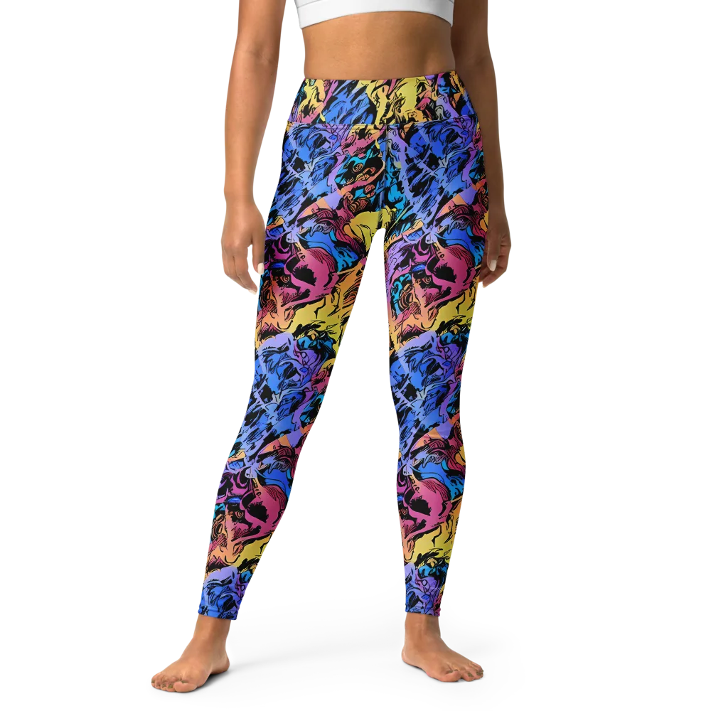 Pop-tide on Yoga Leggings — Front