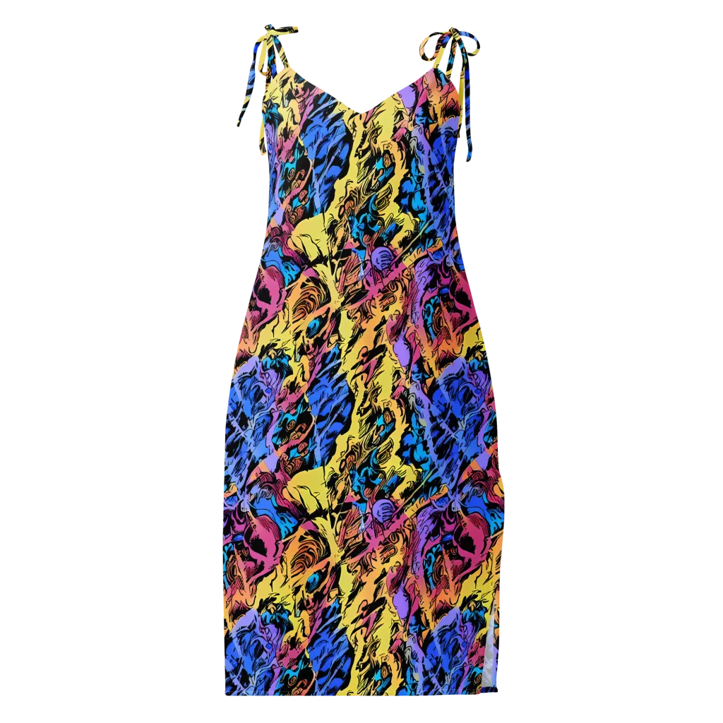 Pop-tide on Slip Dress — Front