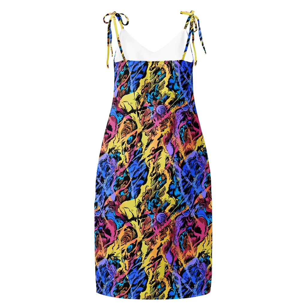 Pop-tide on Slip Dress — Back