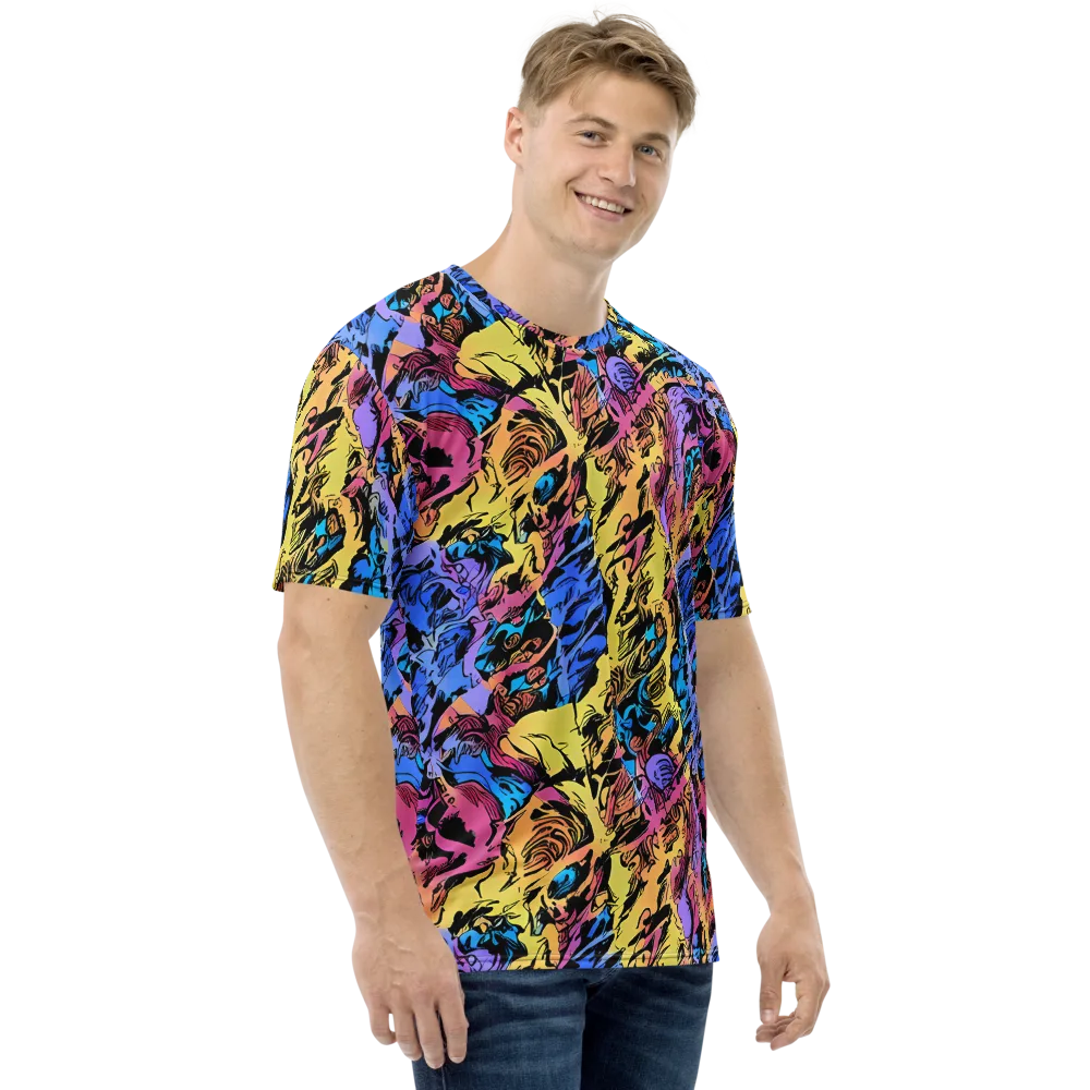 Pop-tide on Men's Crew Neck T-Shirt — Right