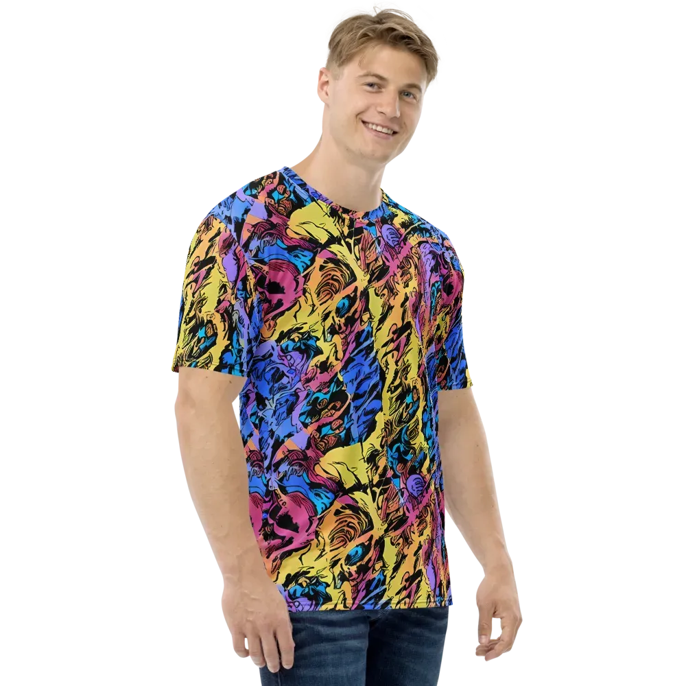 Pop-tide on Men's Crew Neck T-Shirt — Right