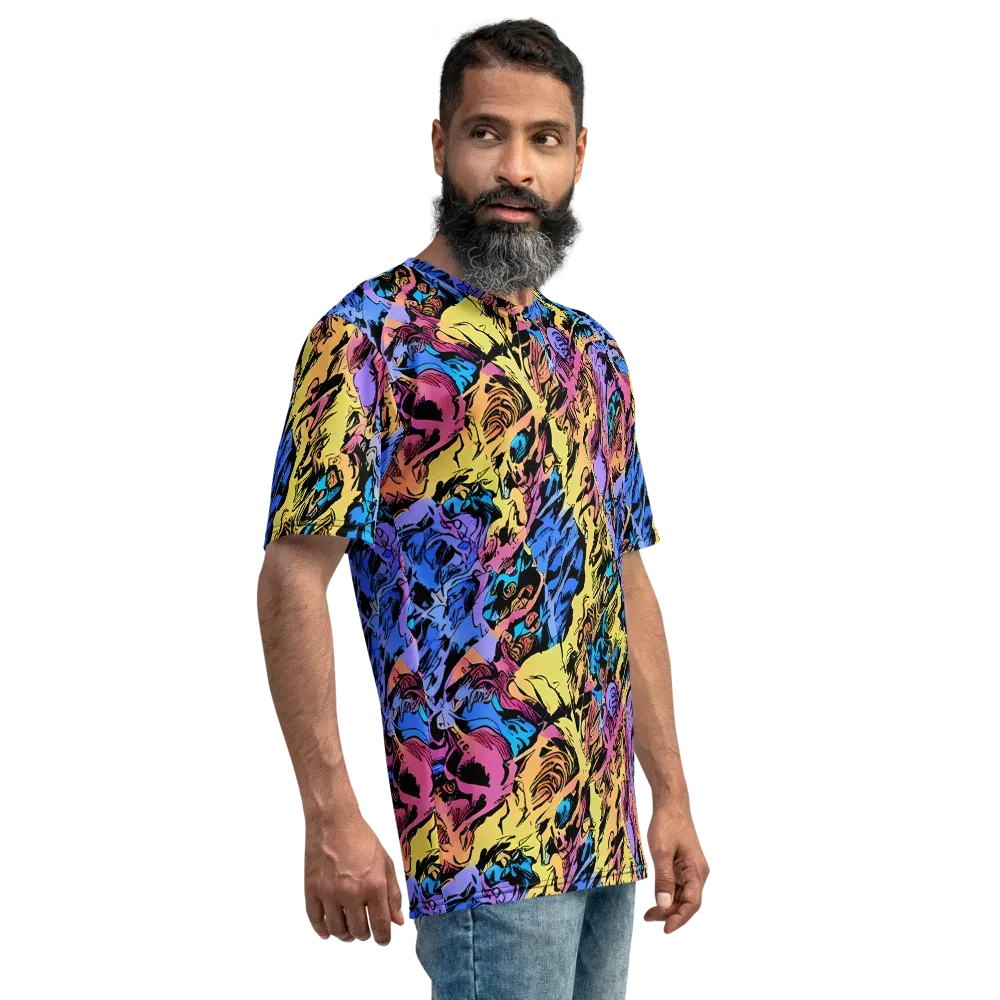 Pop-tide on Men's Crew Neck T-Shirt — Right