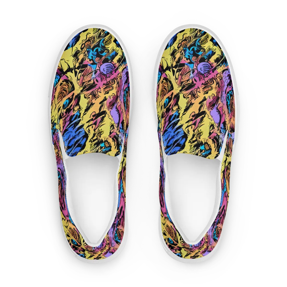 Pop-tide on Men's Slip-On Canvas Shoes — Front
