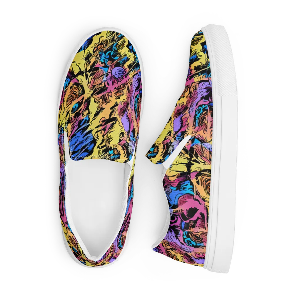 Pop-tide on Men's Slip-On Canvas Shoes — Front
