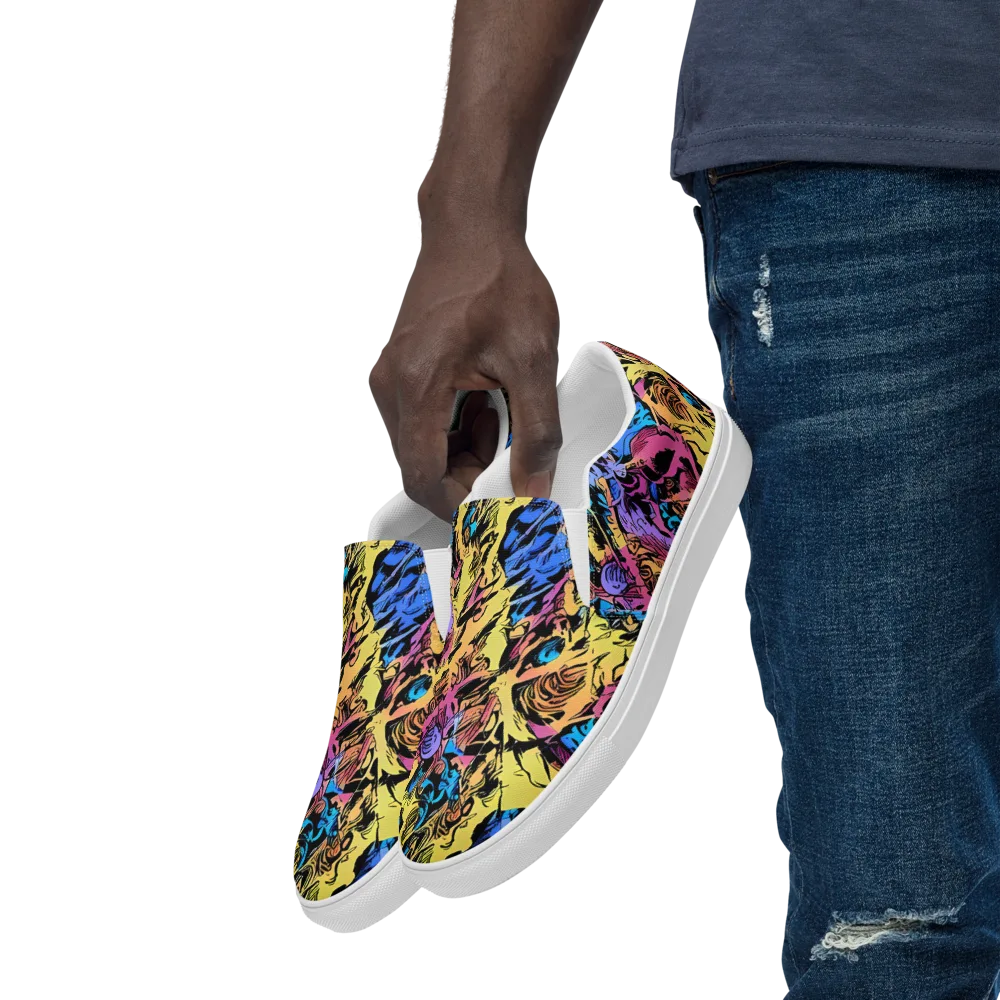 Pop-tide on Men's Slip-On Canvas Shoes — Left Front