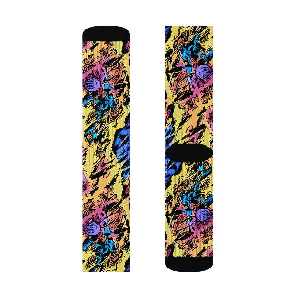 Pop-tide on Socks — Left Sock