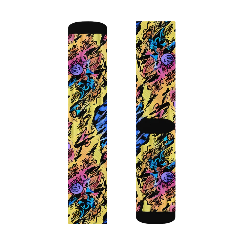Pop-tide on Socks — Right Sock