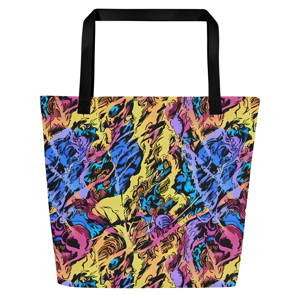 Pop-tide on Large Tote Bag W/ Pocket — Front