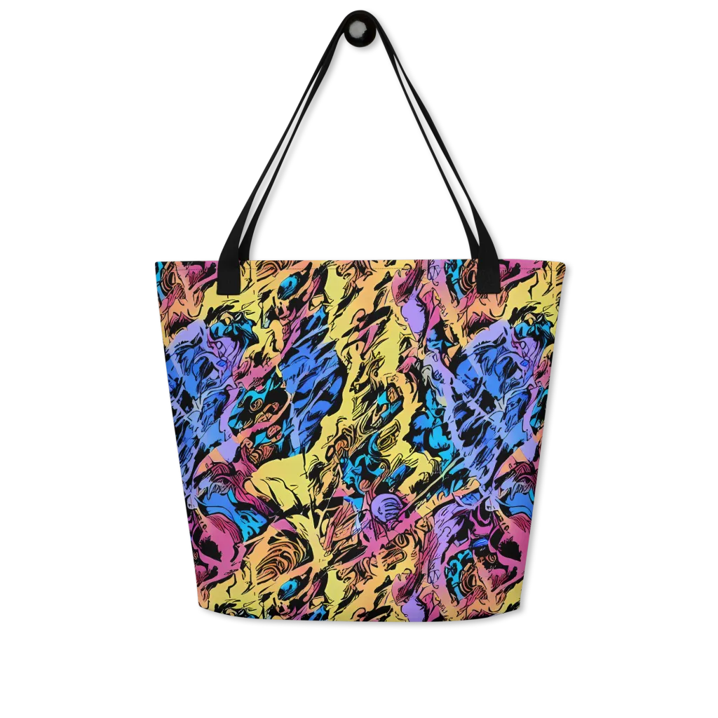 Pop-tide on Large Tote Bag W/ Pocket — Front