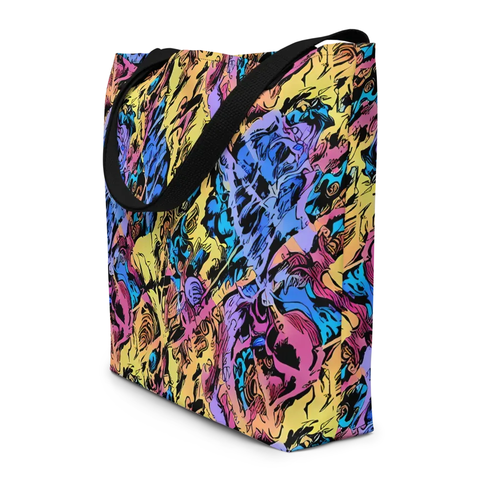 Pop-tide on Large Tote Bag W/ Pocket — Front