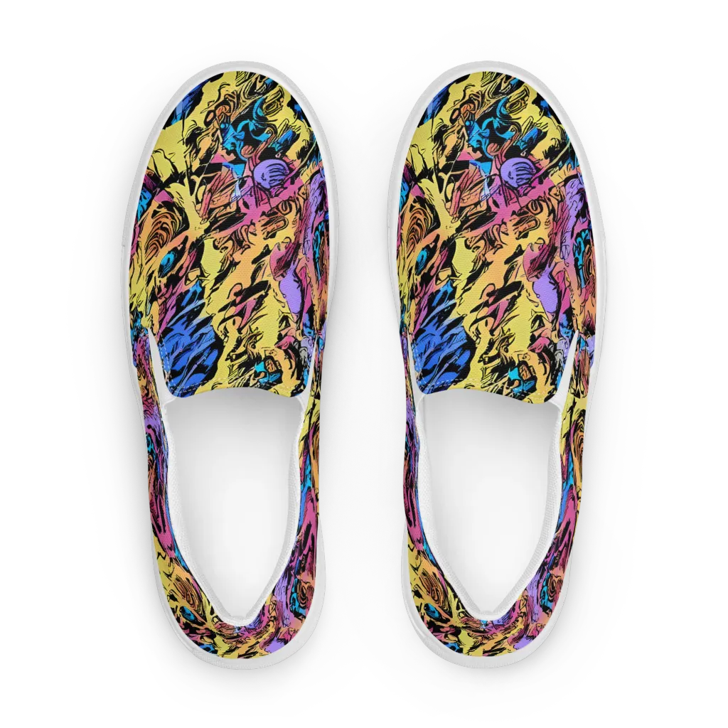 Pop-tide on Women's Slip-On Canvas Shoes — Front