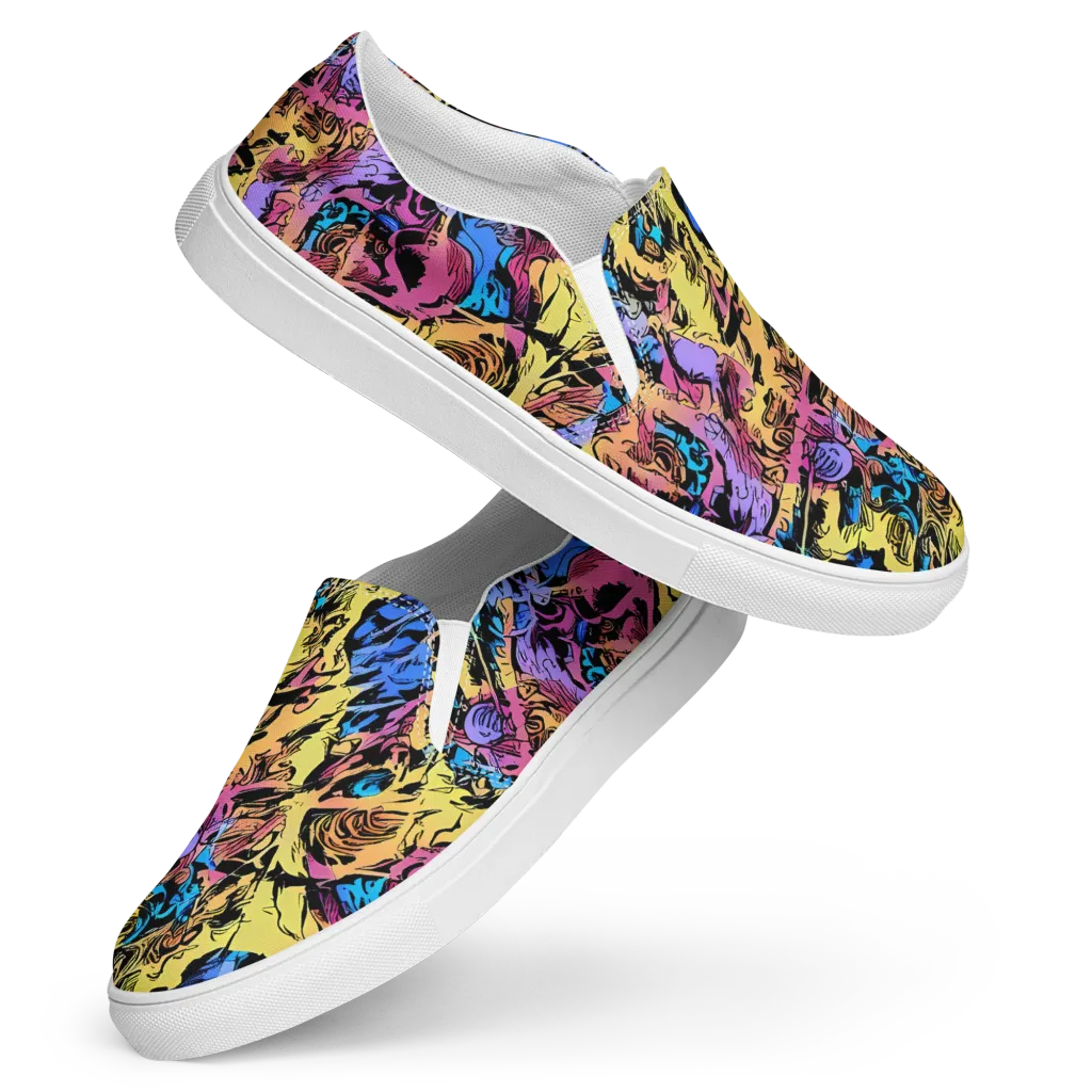 Pop-tide on Women's Slip-On Canvas Shoes — Front