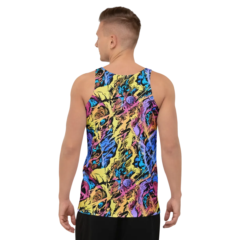 Pop-tide on Men's Tank Top — Back