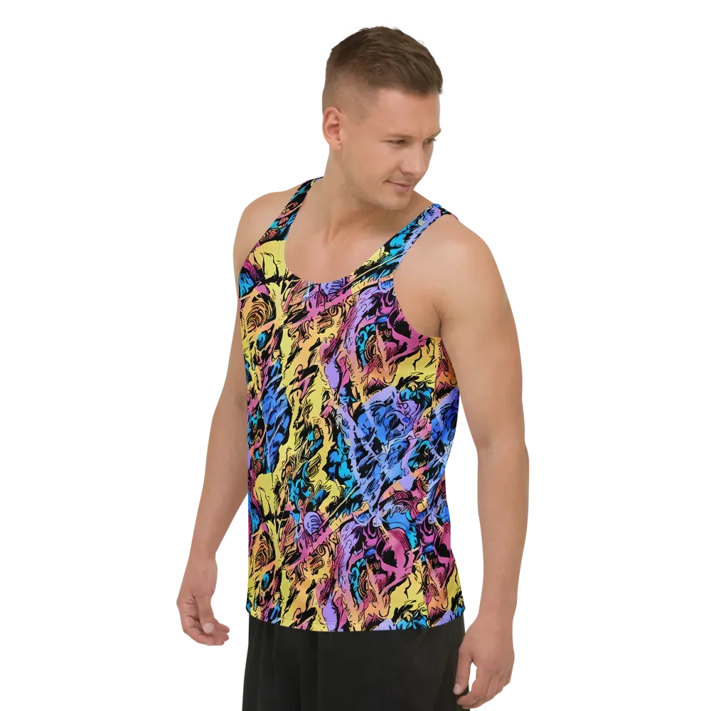 Pop-tide on Men's Tank Top — Left Front