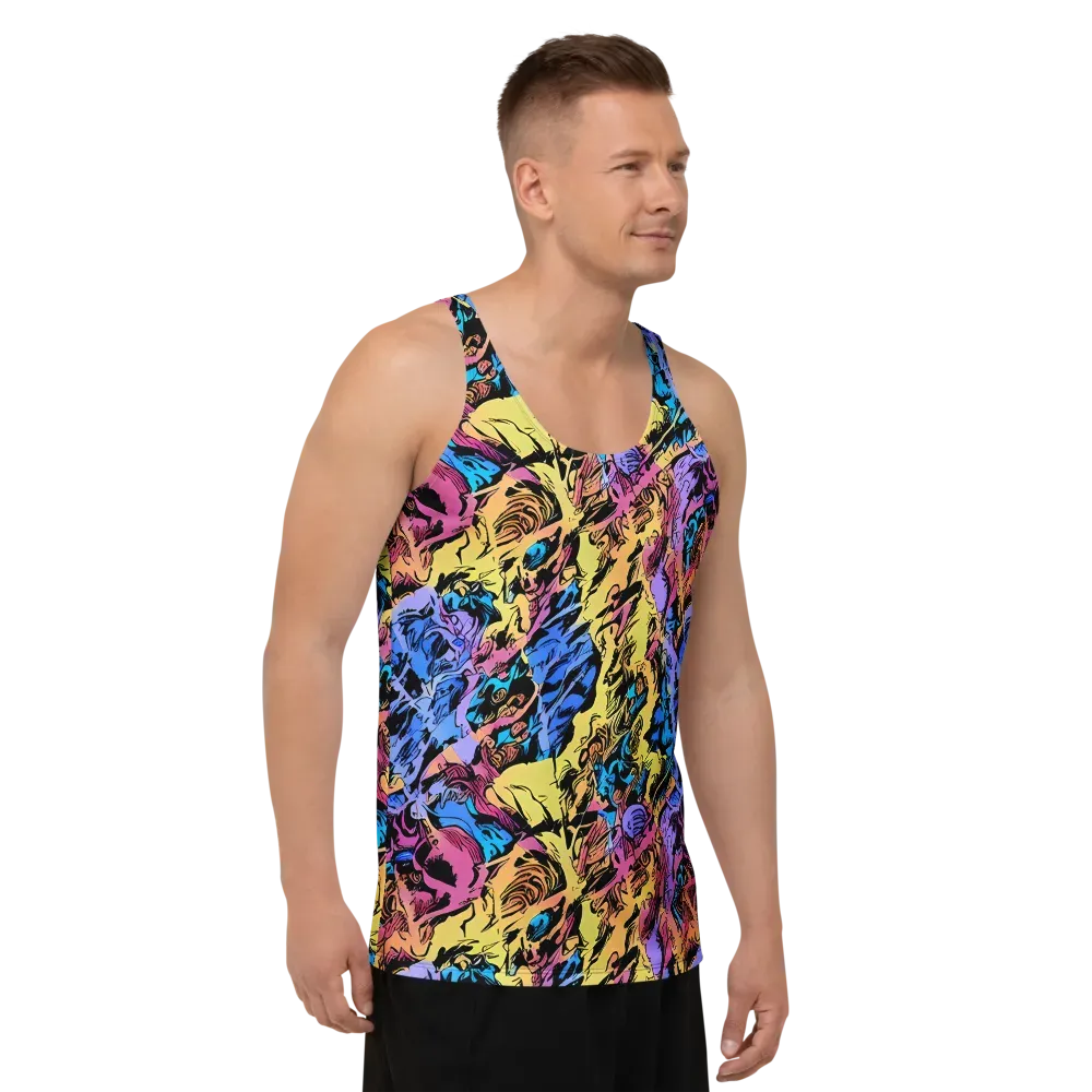 Pop-tide on Men's Tank Top — Right Front
