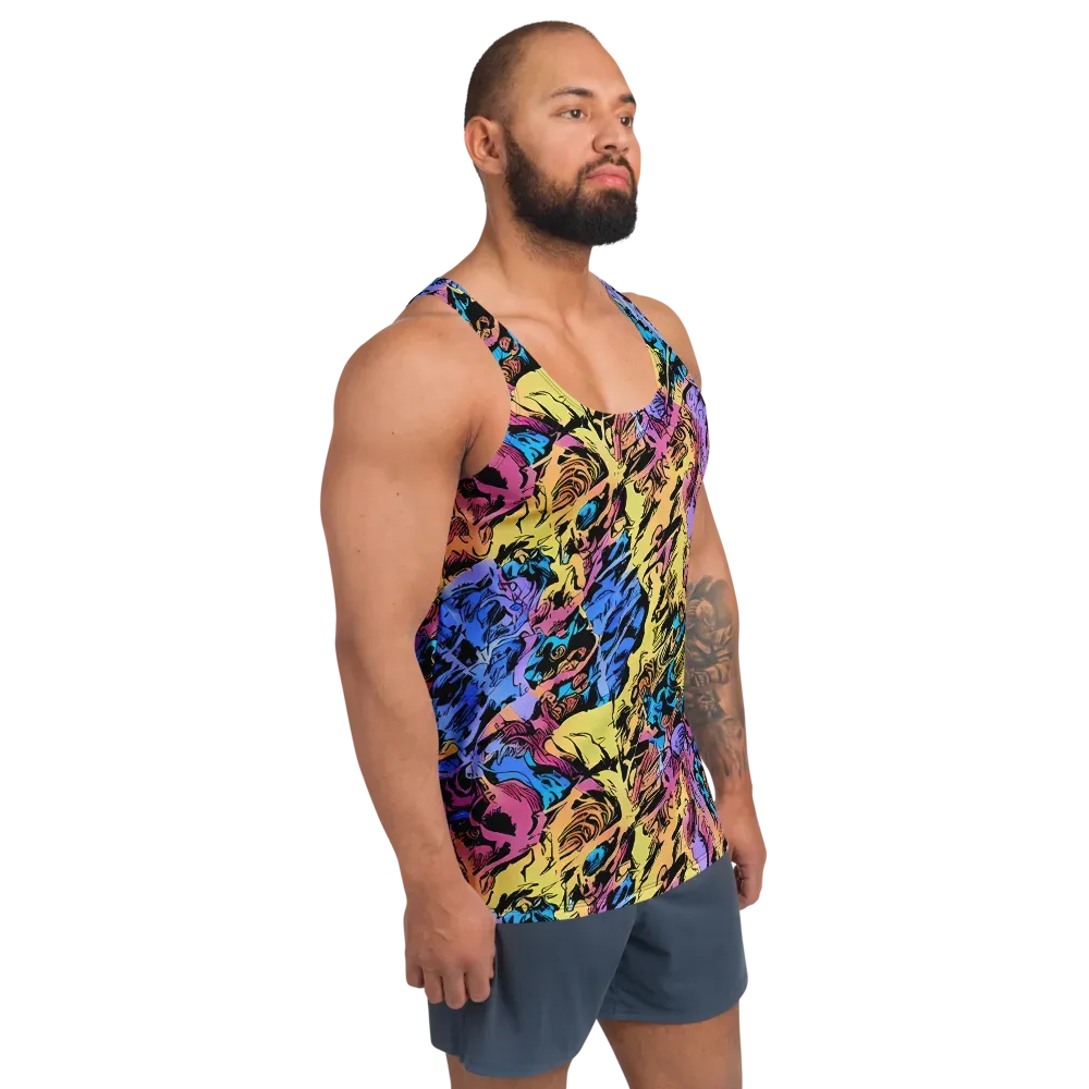 Pop-tide on Men's Tank Top — Right Front