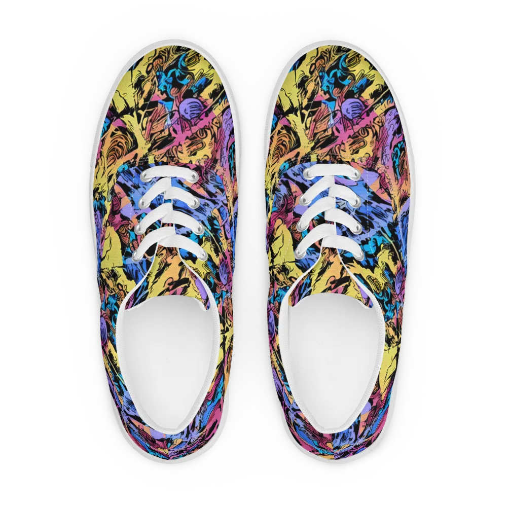 Pop-tide on Men's Lace-Up Canvas Shoes — Front