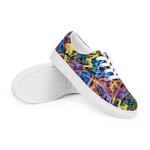 Pop-tide on a Men's Lace-Up Canvas Shoes