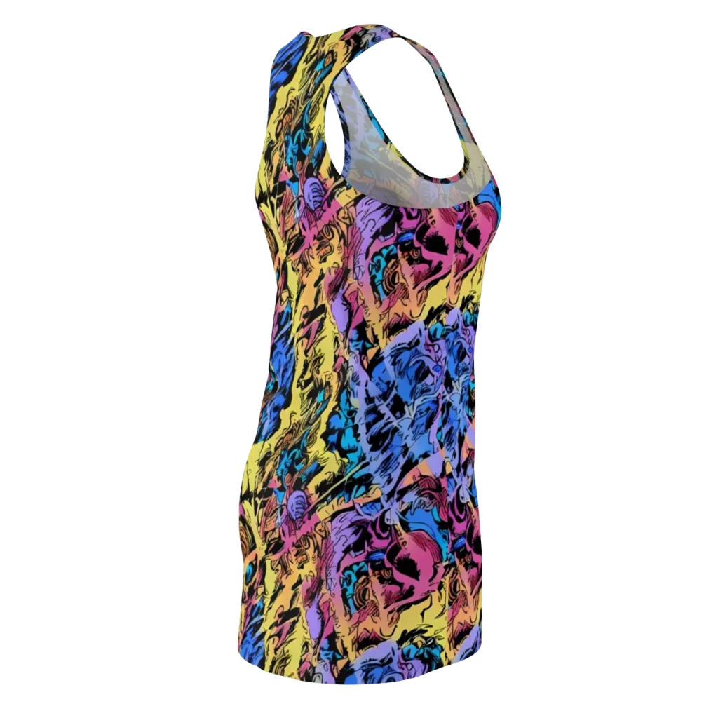 Pop-tide on Racerback Dress — Back Side