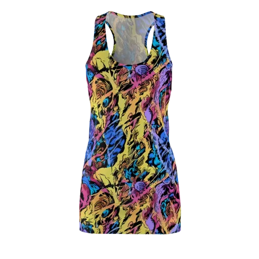 Pop-tide on a Racerback Dress
