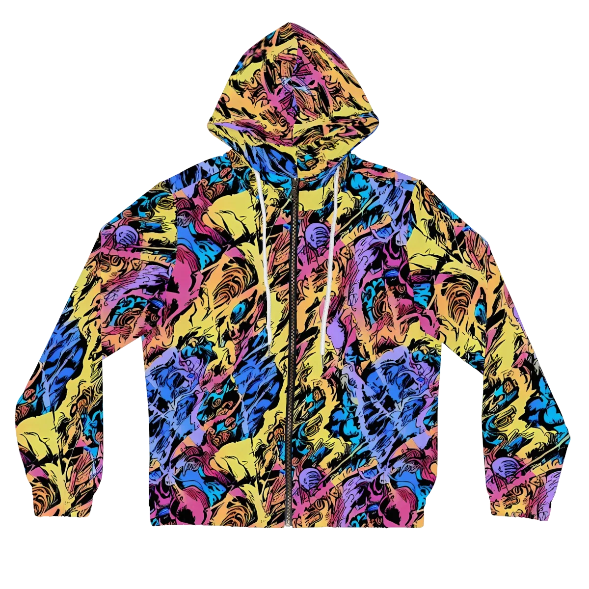 Pop-tide on Women's Full-Zip Hoodie — Front