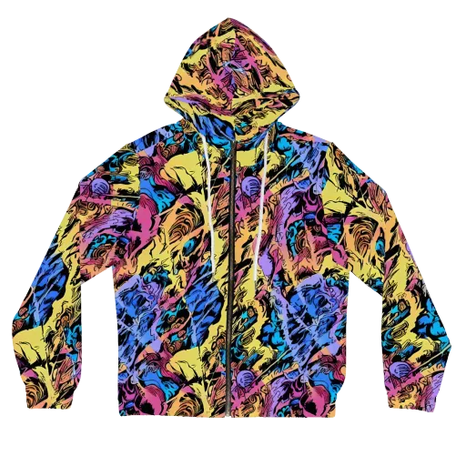 Pop-tide on a Women's Full-Zip Hoodie
