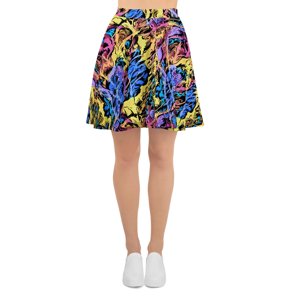 Pop-tide on Skater Skirt — Front