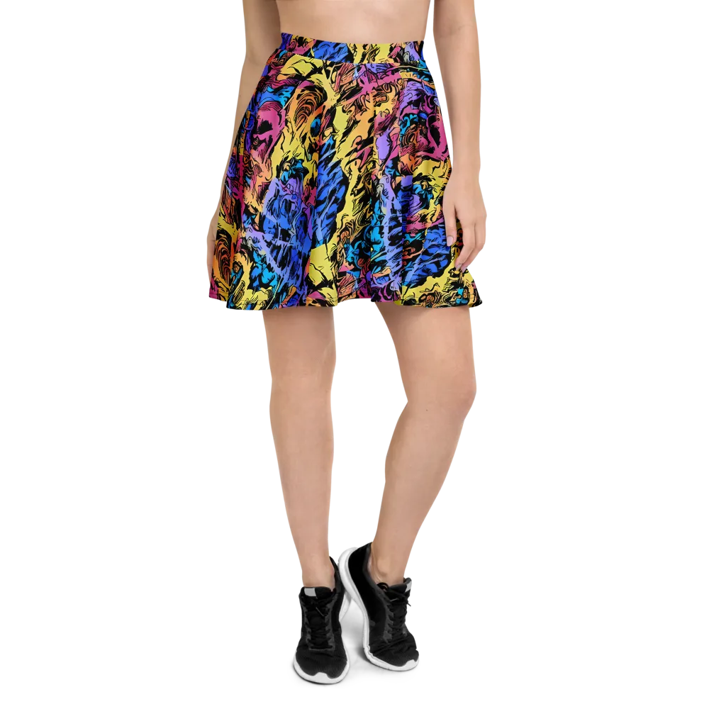 Pop-tide on Skater Skirt — Front