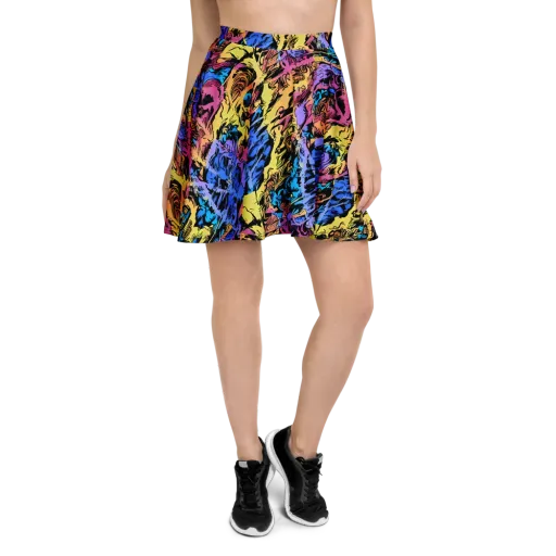 Pop-tide on a Skater Skirt