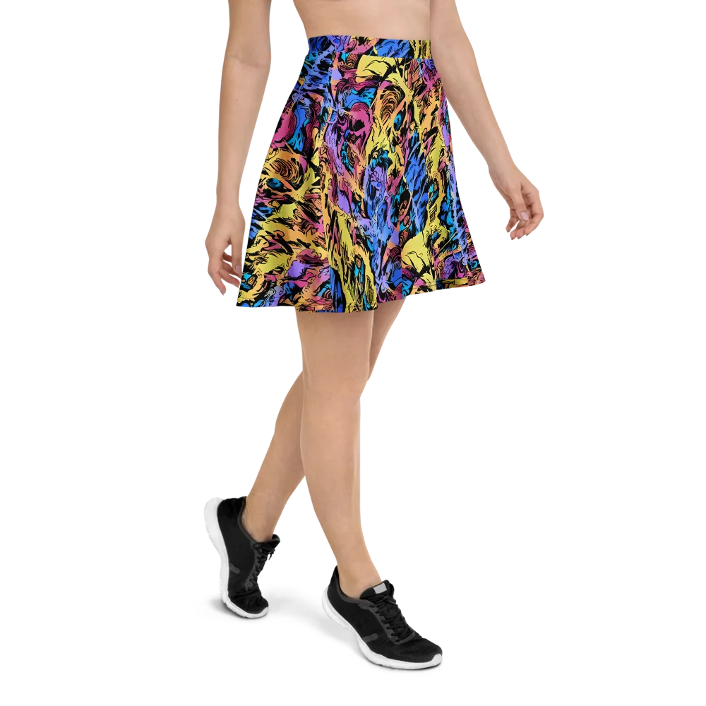 Pop-tide on Skater Skirt — Right