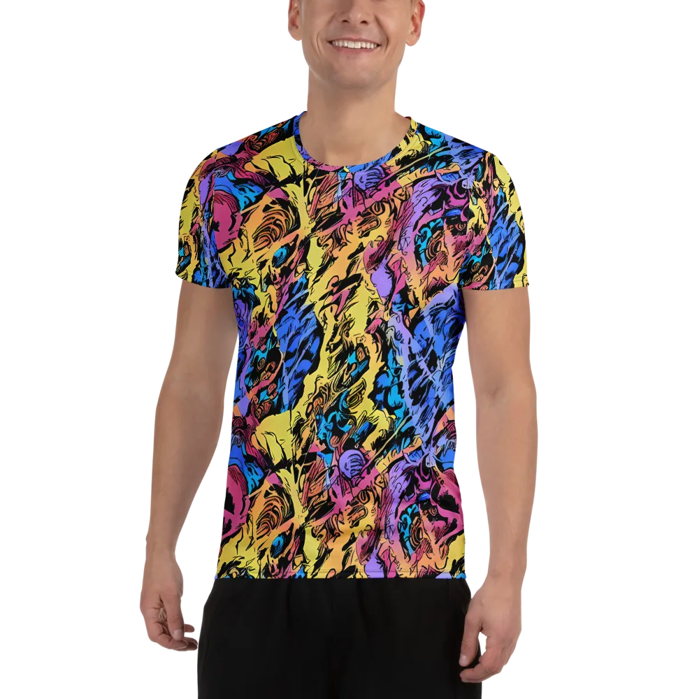 Pop-tide on Men's Athletic T-Shirt — Front