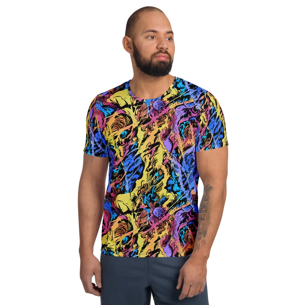 Pop-tide on Men's Athletic T-Shirt — Front