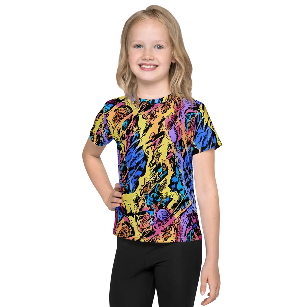 Pop-tide on Kids Crew Neck T-Shirt — Front