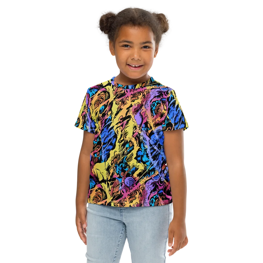 Pop-tide on Kids Crew Neck T-Shirt — Front