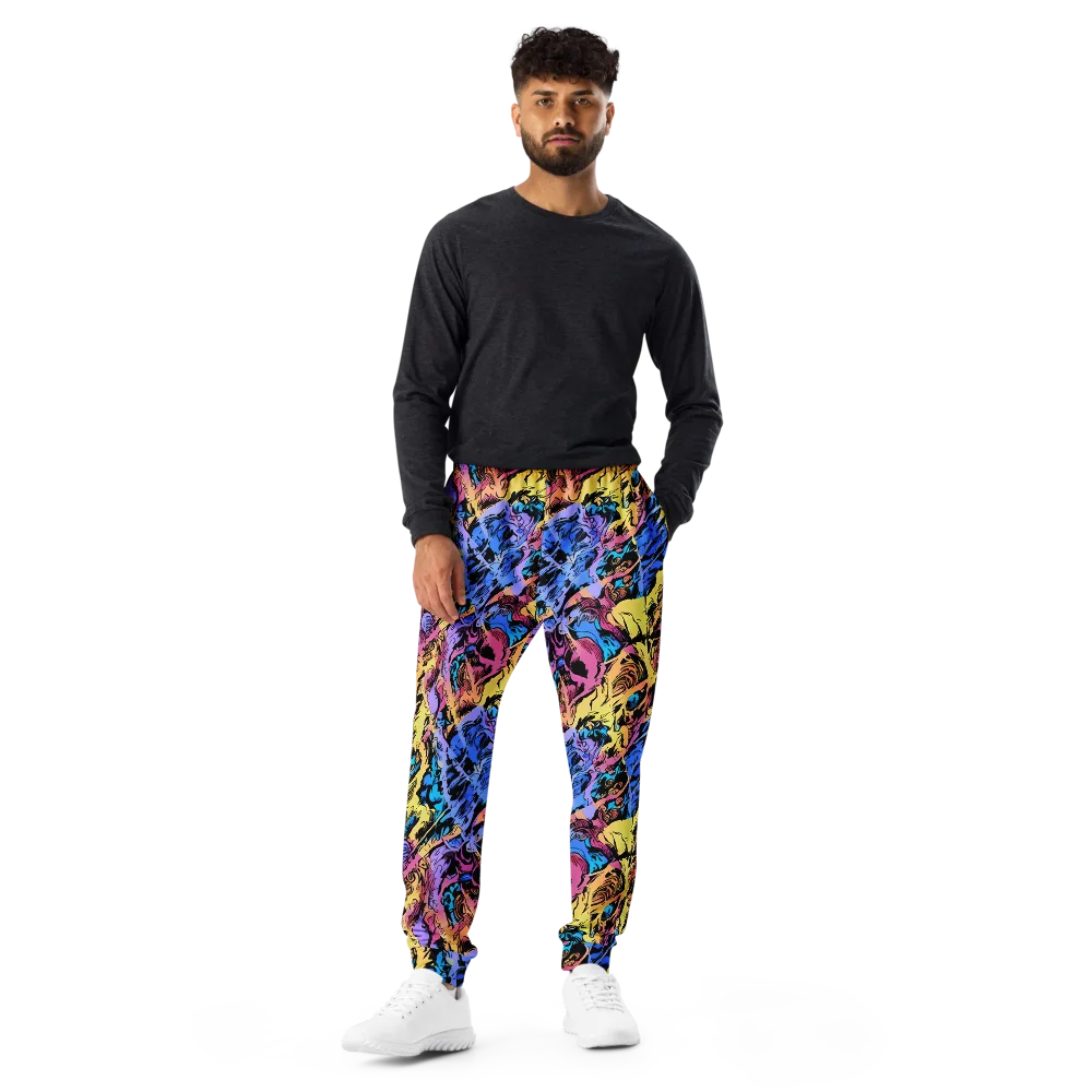 Pop-tide on Men's Joggers — Front