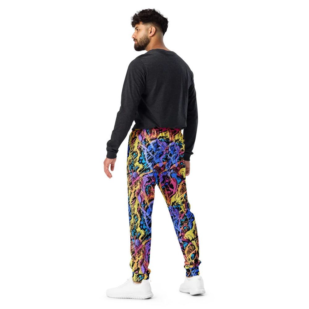 Pop-tide on Men's Joggers — Back