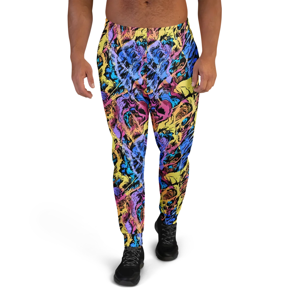 Pop-tide on Men's Joggers — Front