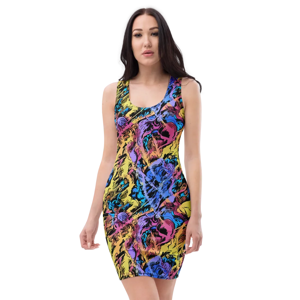 Pop-tide on Bodycon Dress — Front