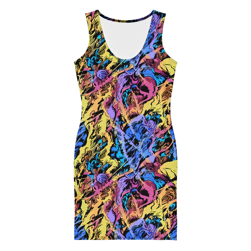Pop-tide on Bodycon Dress — Front