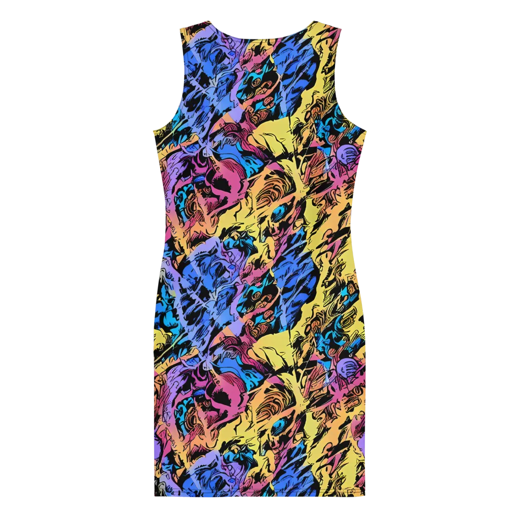 Pop-tide on Bodycon Dress — Back
