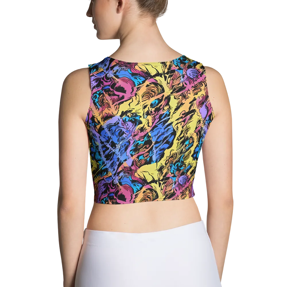Pop-tide on Crop Top — Back